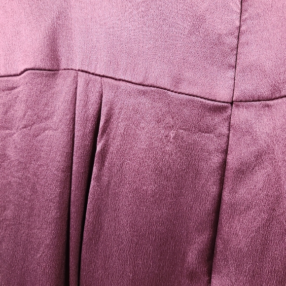 Milly Purple Sleeveless Knee Length Shift Dress Bow 100% Silk Formal Party - Picture 8 of 11